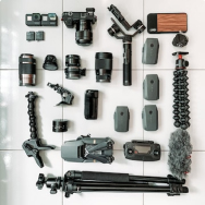 Action cameras accessories and mounts